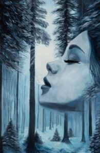 Breathe - obraz na płótnie 90x70cm - obrazek 2