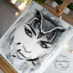 Noctua - obraz na płótnie 60x70 cm - obrazek 2