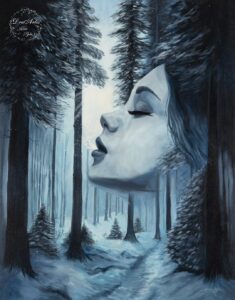 Breathe - obraz na płótnie 90x70cm