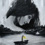 W poszukiwaniu światła - obraz na płótnie 80x60cm