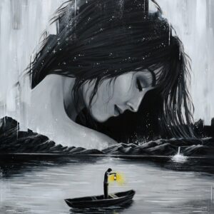 W poszukiwaniu światła - obraz na płótnie 80x60cm
