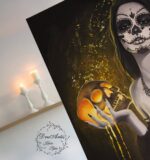 Santa Muerte - obraz na płótnie 60x80 cm - obrazek 3