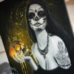 Santa Muerte - obraz na płótnie 60x80 cm
